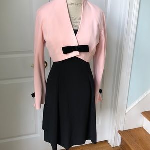 Cocktail dress - pink & black - Black sheath